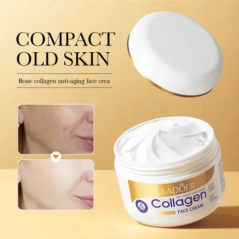 Natural collagen anti aging face cream