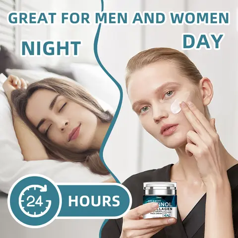 RETINOL AND COLLAGEN CREAM MOISTURIZER.